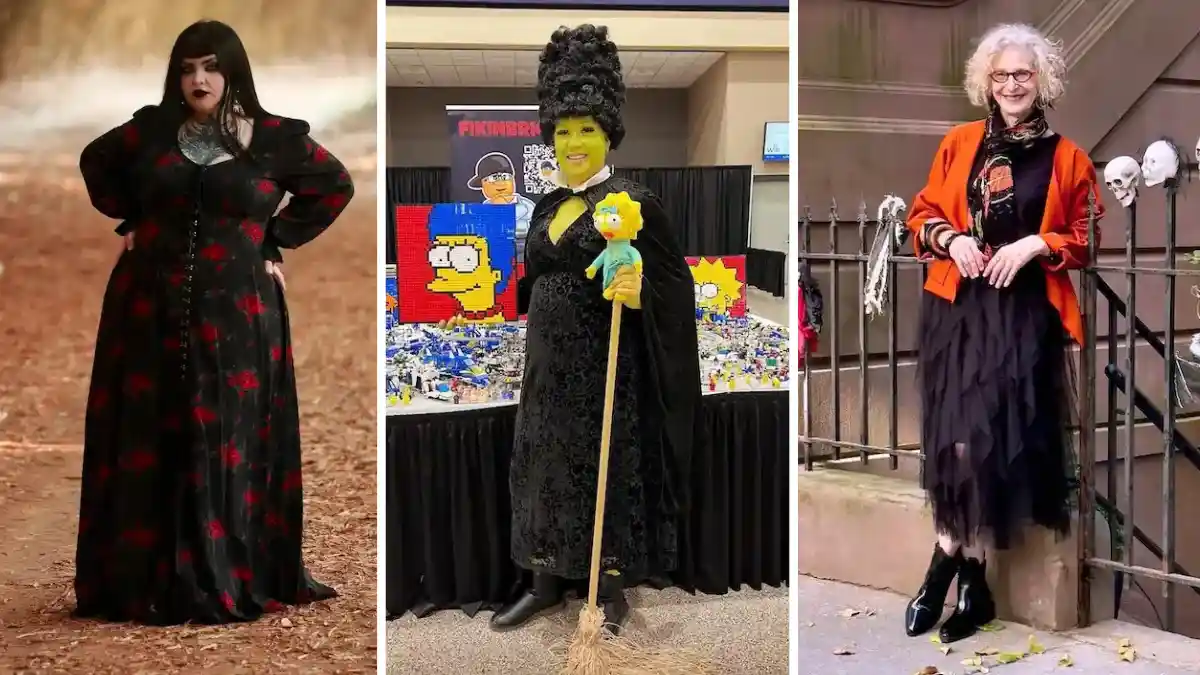 plus size petite black dress halloween looks
