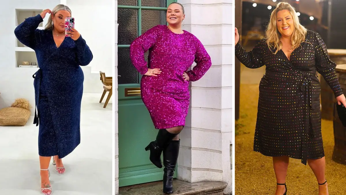 sparkly new years eve tops for plus size women over 50