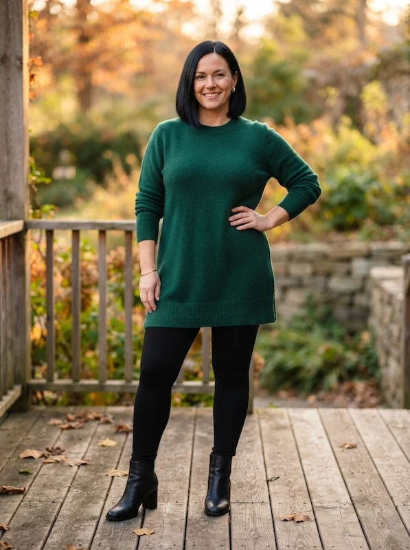 Leggings vs Jeans for Thanksgiving Outfit