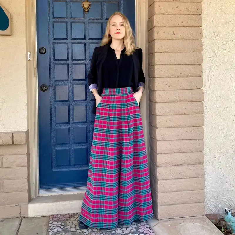 plaid christmas outfits for petite plus size women over 50