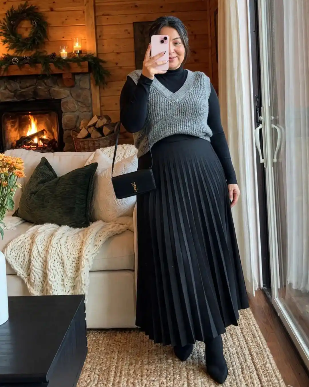 vest outfits for plus size petite women over 50