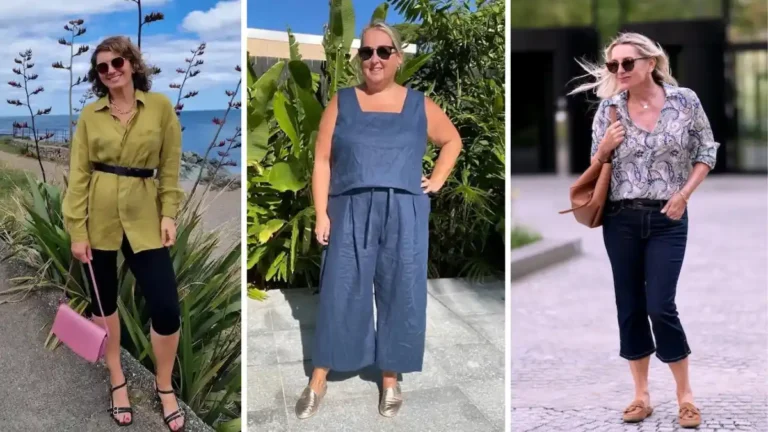 capri pants outfits for plus size petite women over 50