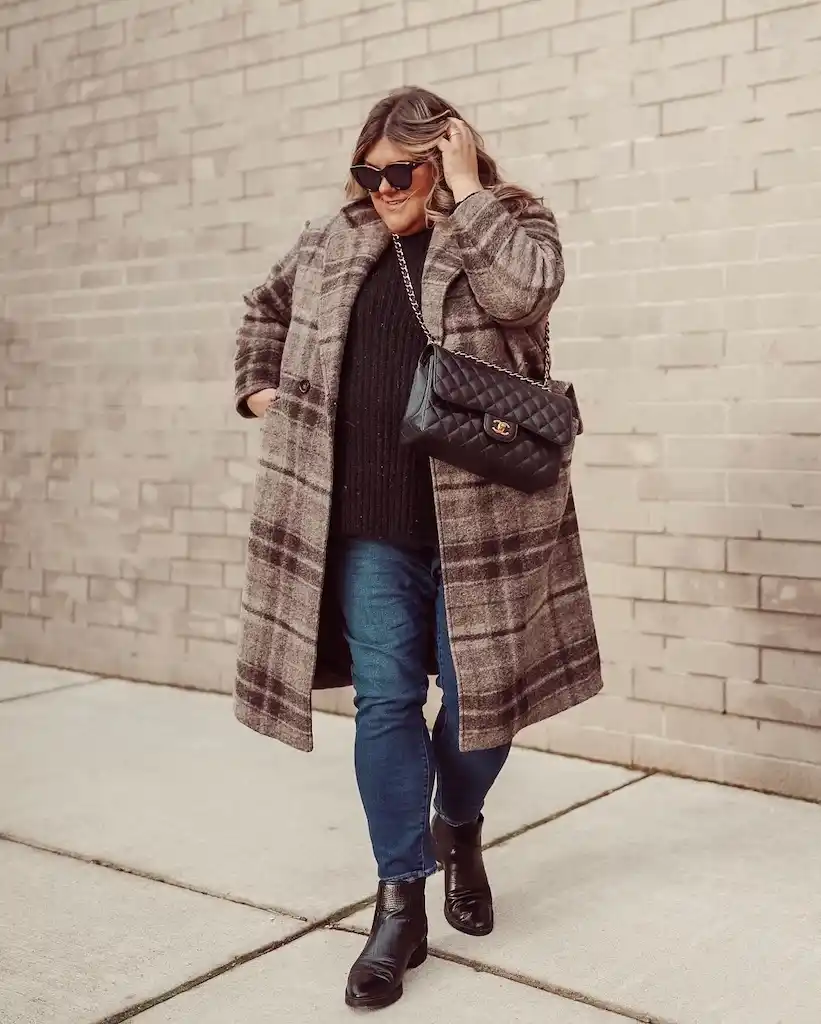 winter outfits for plus size petite women over 50