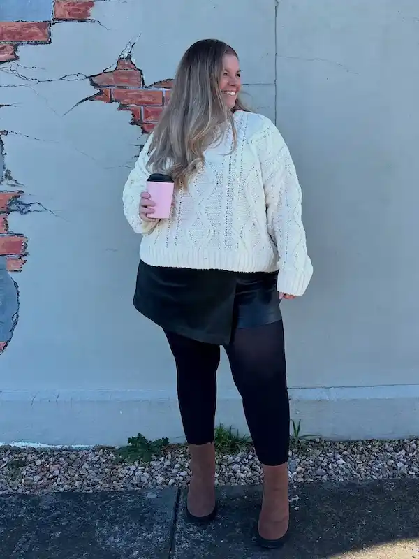 cold weather outfits for plus size petite women over 50