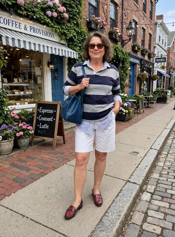 preppy outfits for plus size petite women over 50