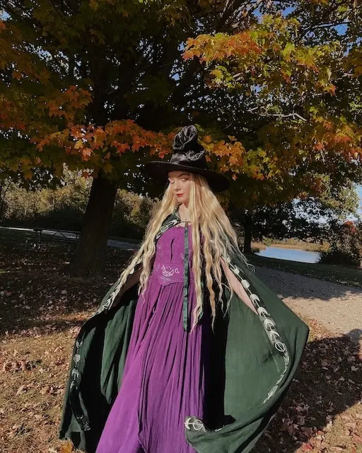 petite plus size witch hat and cape outfit ideas