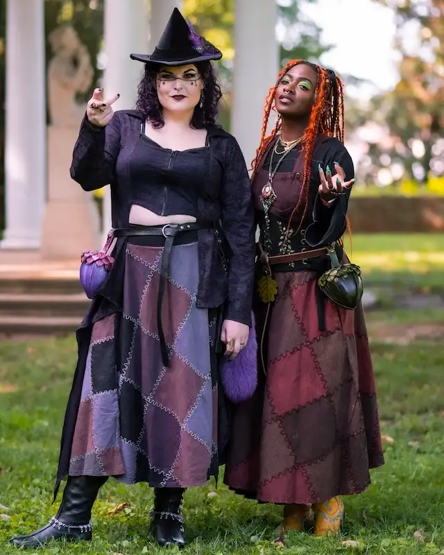 petite plus size witch hat and cape outfit ideas