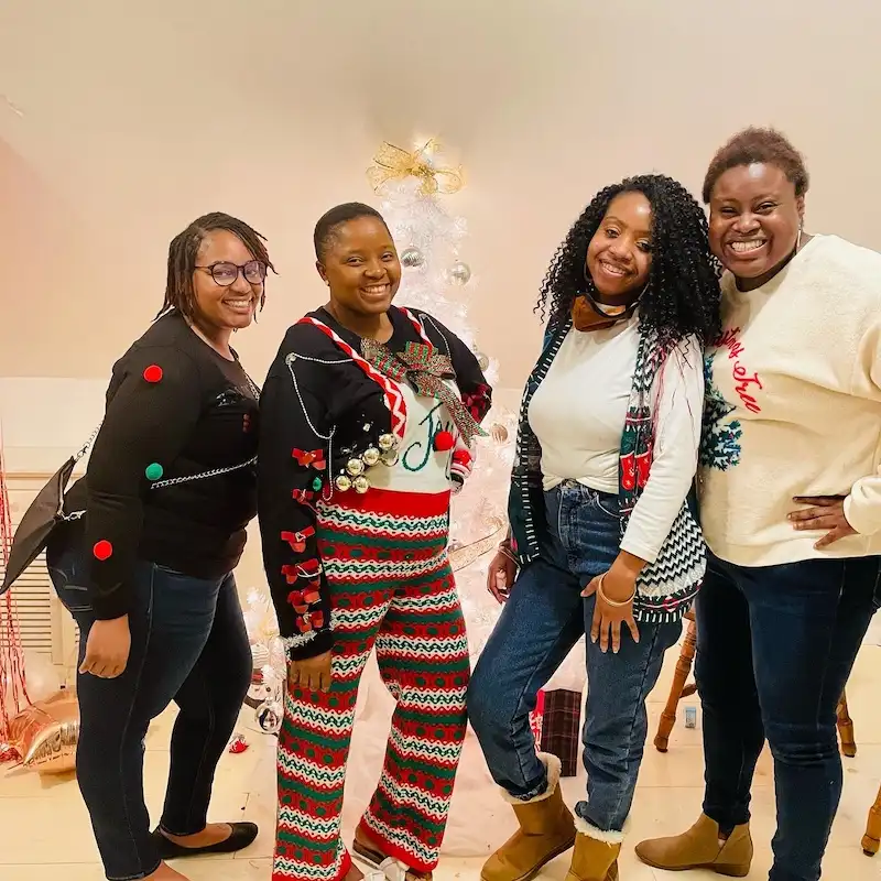 20 Ugly Christmas Sweater Party Outfits for Plus Size Women Over 50 19 ugly christmas sweater party outfits for plus size women over 50