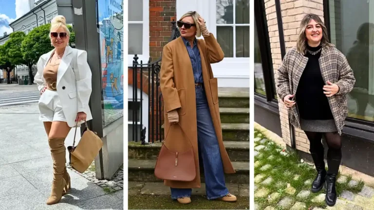 fall layering outfits for plus size petite women over 50