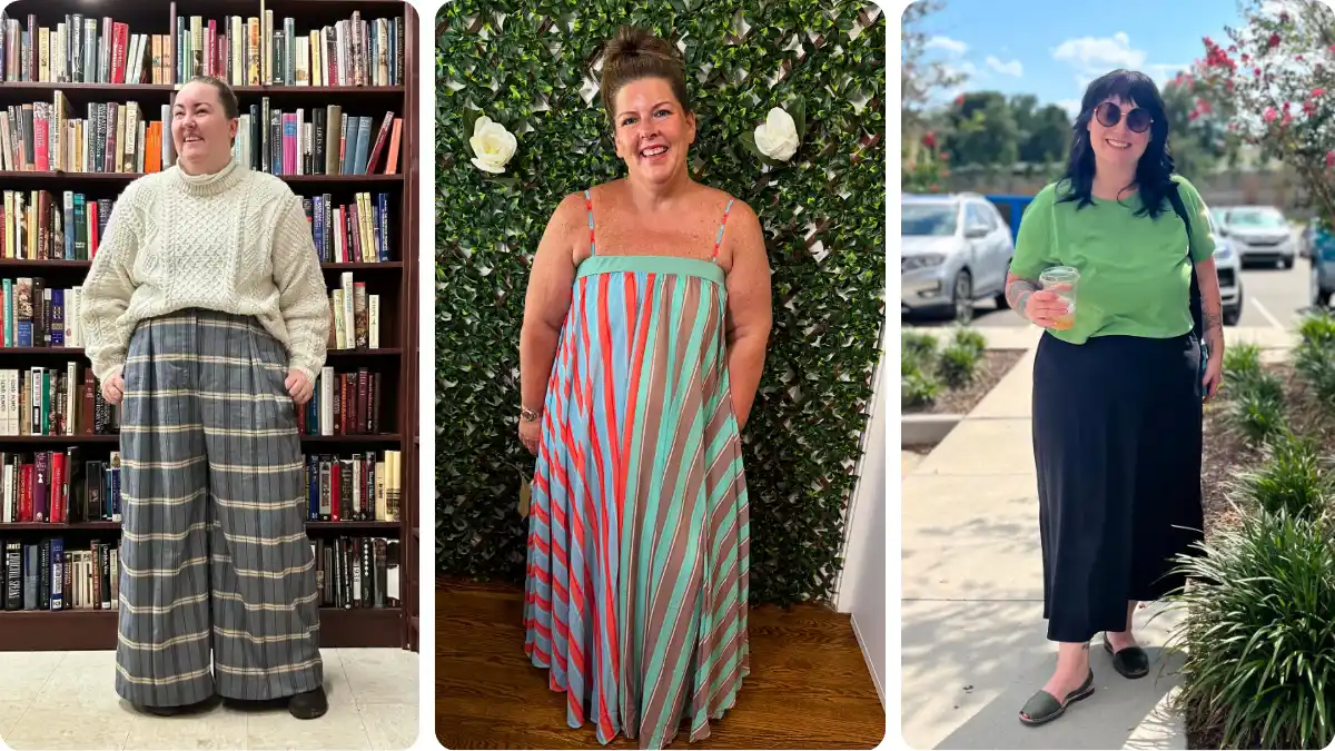 Plum And Poise - Style, Fit & Confidence! 17 family photo outfits for plus size petite women over 50