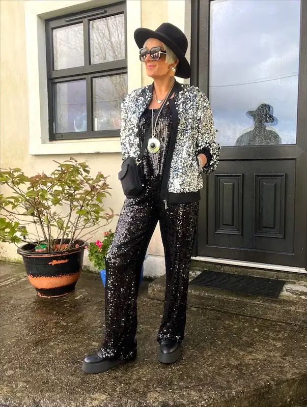 sparkly new years eve tops for plus size women over 50