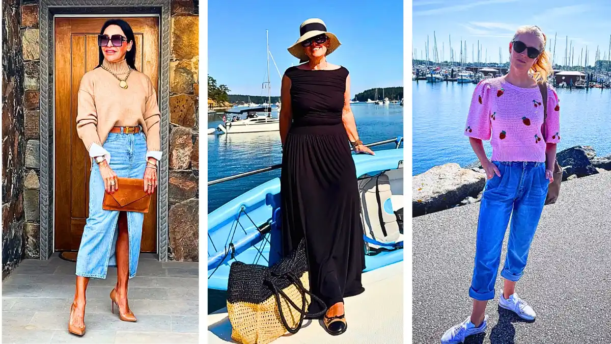 flattering outfits for plus size petite women over 50