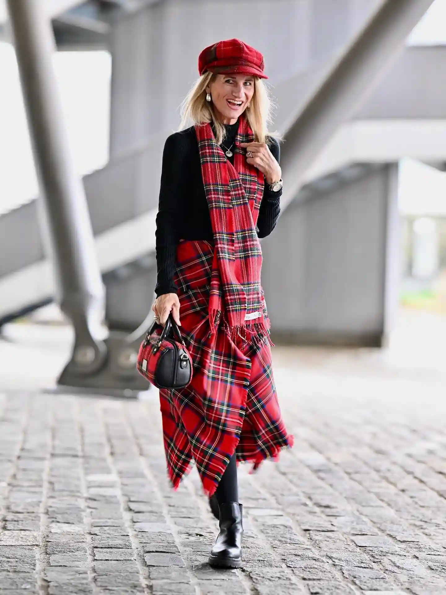 plaid christmas outfits for petite plus size women over 50