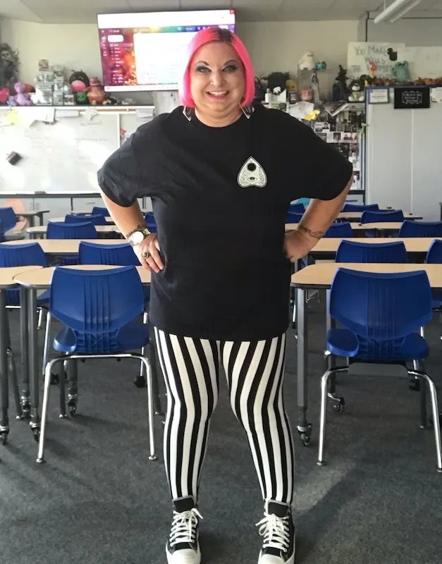 non-costume cozy halloween outfit ideas for women over 50