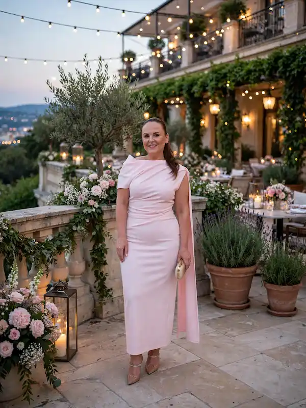 wedding guest outfits for plus size petite women over 50