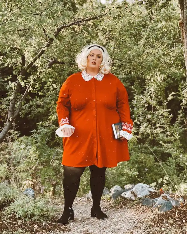 non-costume cozy halloween outfit ideas for women over 50