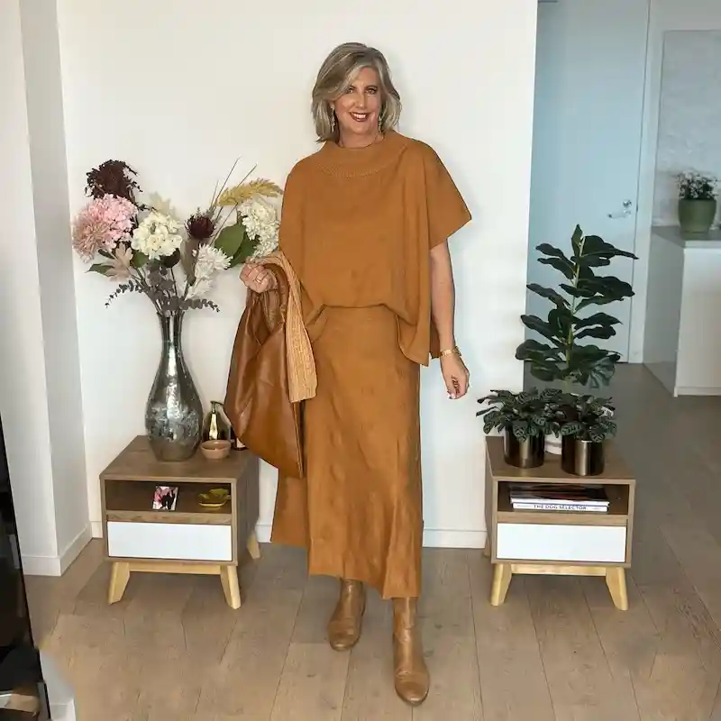 matching set outfits for plus size petite women over 50