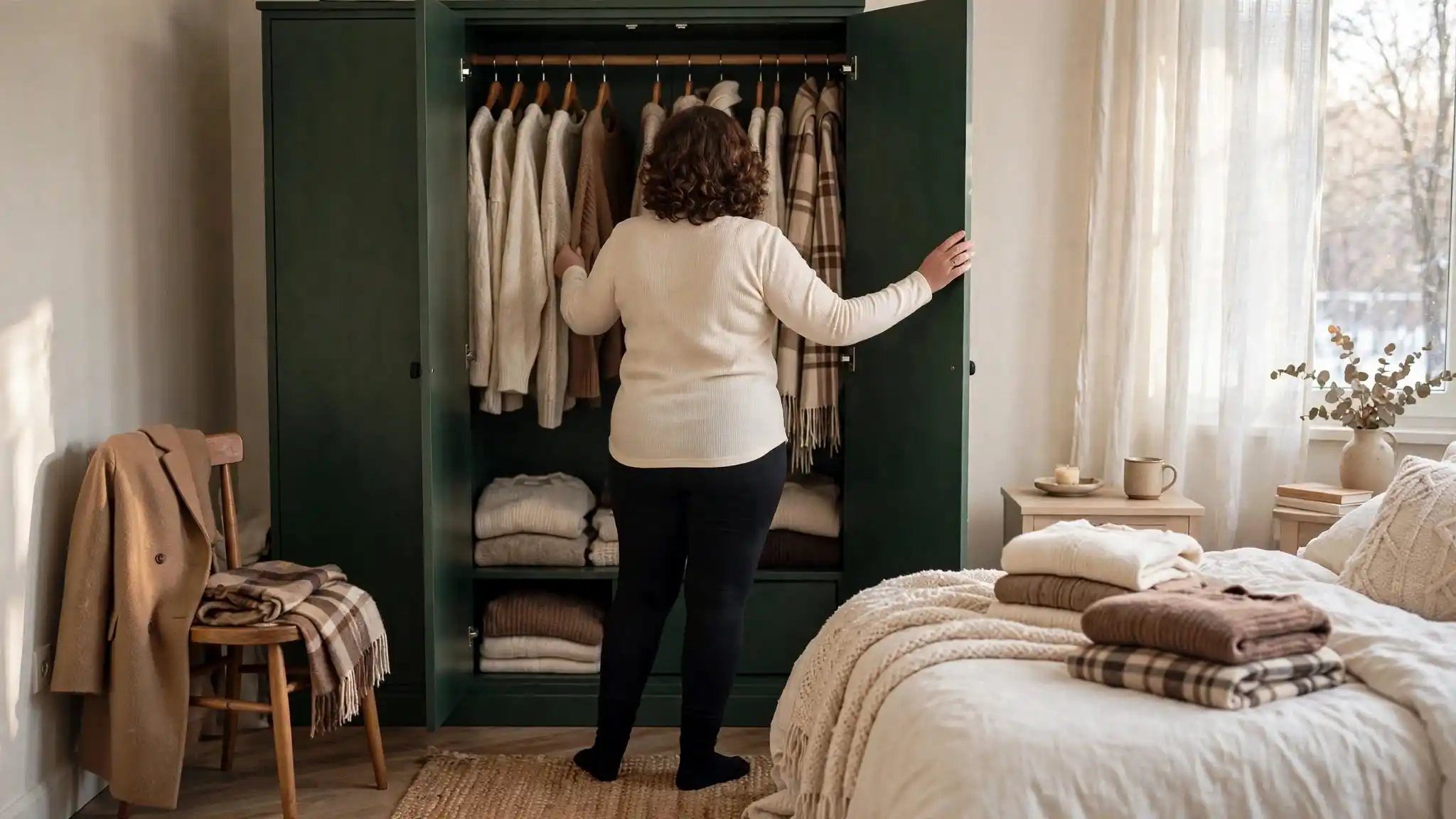 how to build a winter capsule plus size petite over 50