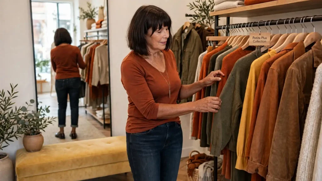 how to dress for Thanksgiving plus size petite over 50