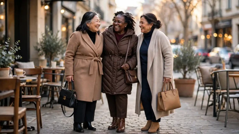 how to stay warm and stylish plus size petite over 50