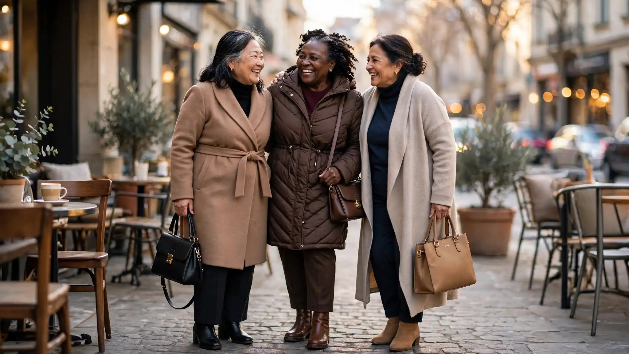 how to stay warm and stylish plus size petite over 50