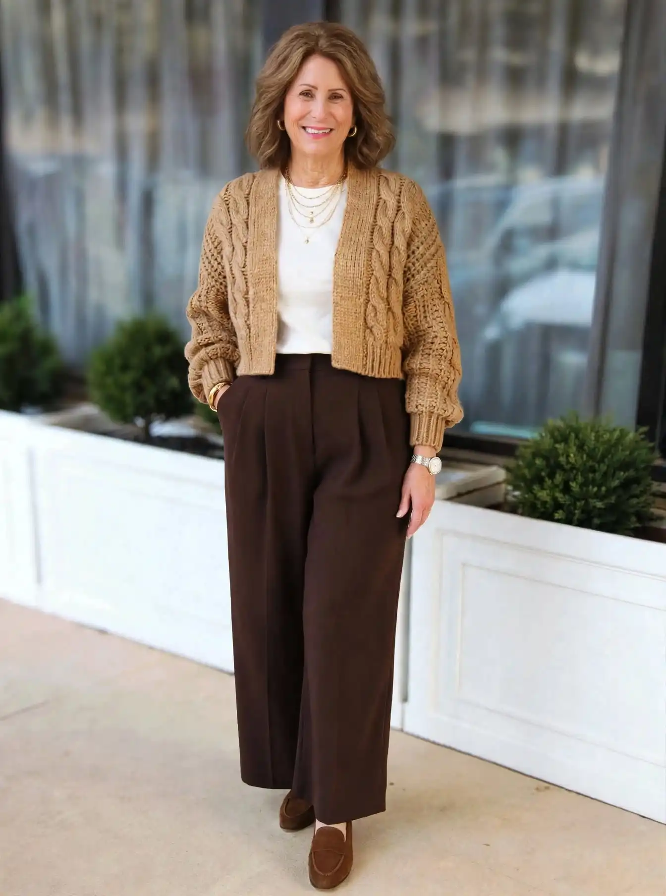 how to style a cardigan for thanksgiving