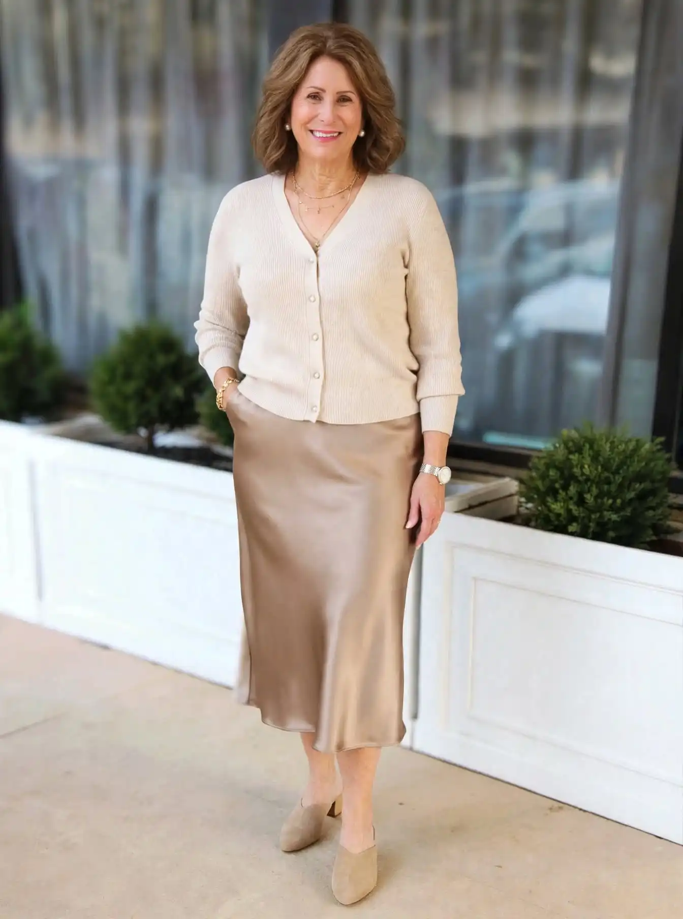 how to style a cardigan for thanksgiving