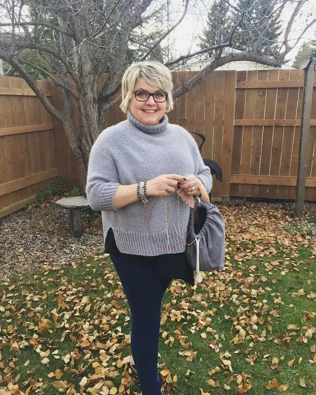 sweater outfits for plus size petite women over 50