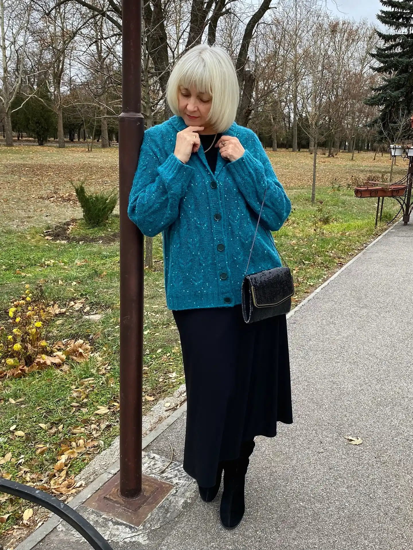 cozy fall outfits for plus size petite women over 50