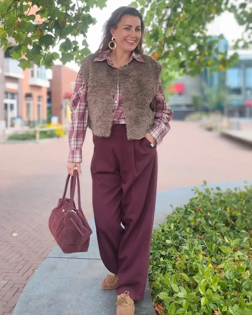 vest outfits for plus size petite women over 50