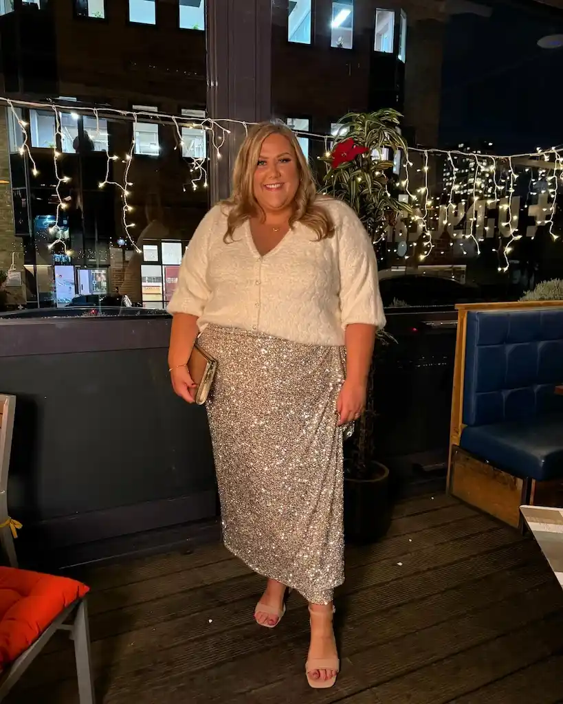 holiday party outfits for plus size petite women over 50