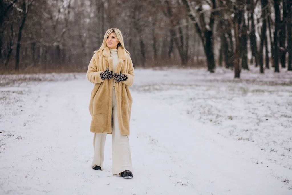 how to stay warm and stylish plus size petite over 50
