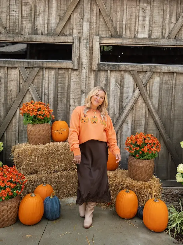 non-costume cozy halloween outfit ideas for women over 50