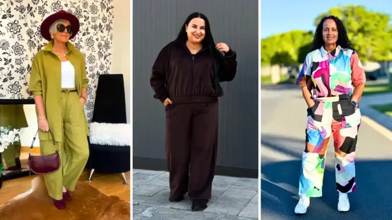 matching set outfits for plus size petite women over 50
