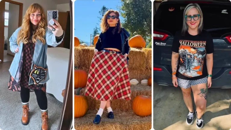 non-costume cozy halloween outfit ideas for women over 50