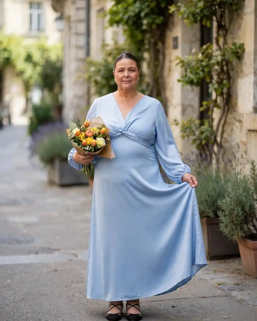 family photo outfits for plus size petite women over 50