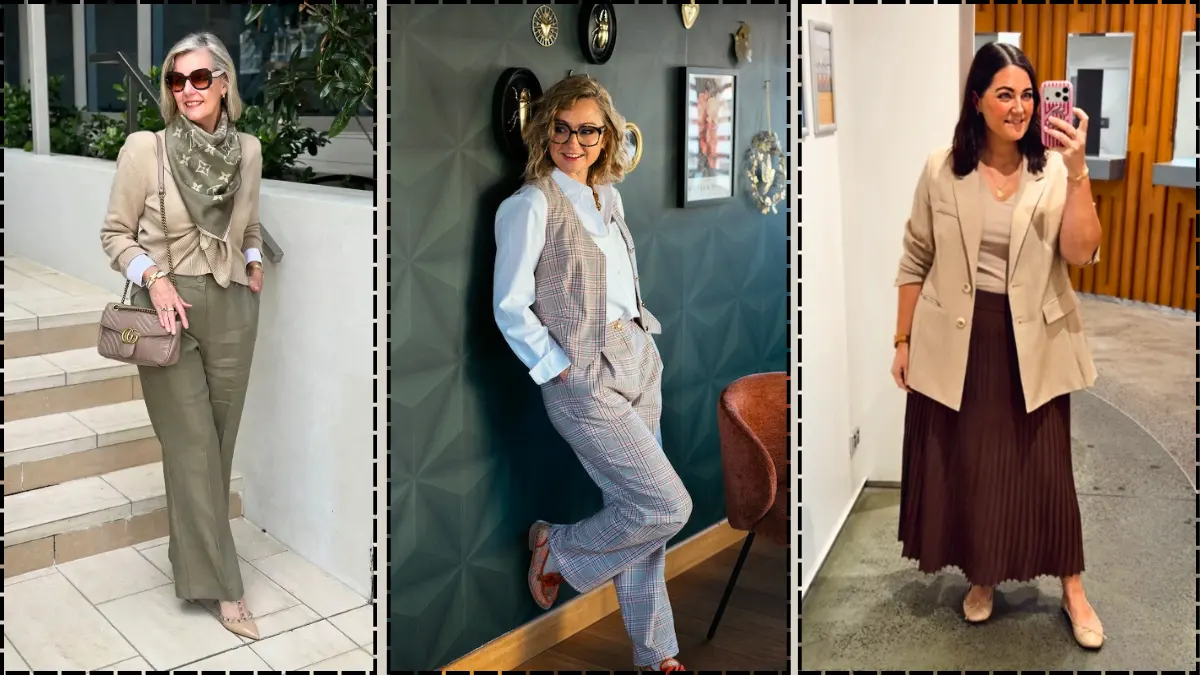 professional outfits for plus size petite women over 50