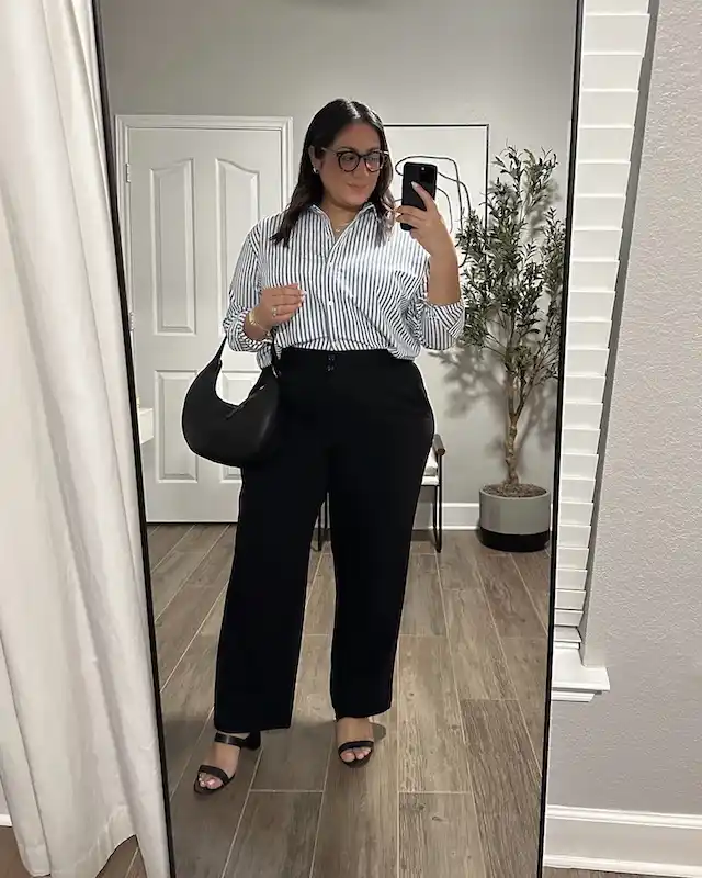 professional outfits for plus size petite women over 50