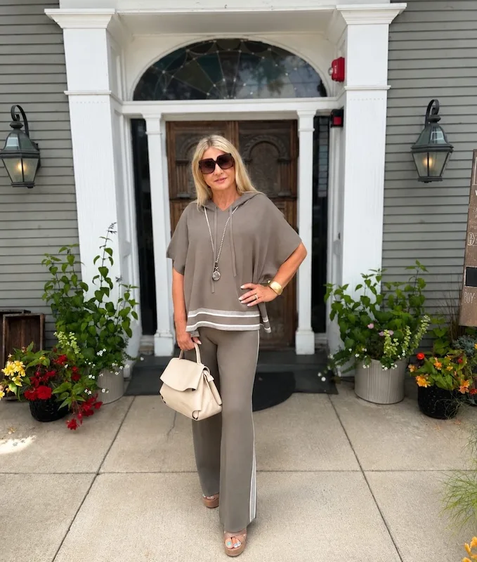 matching set outfits for plus size petite women over 50