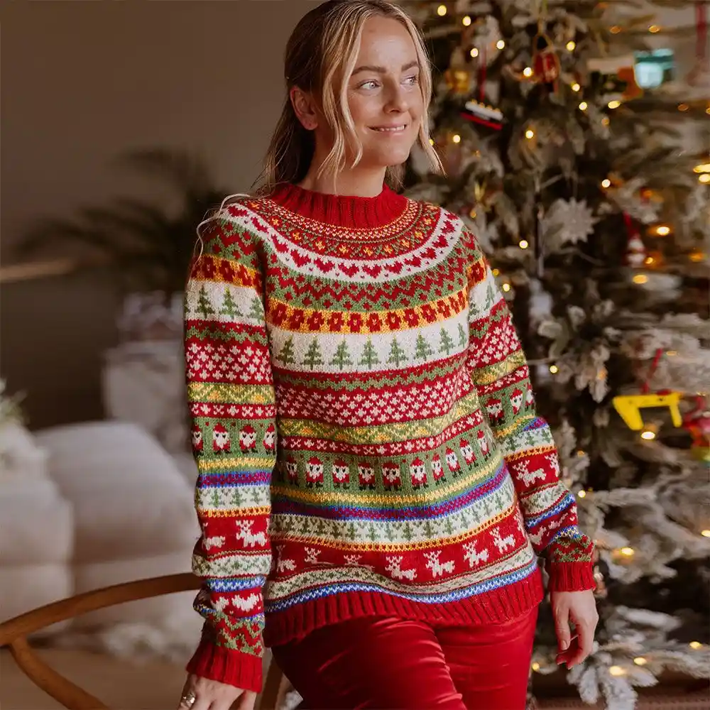 20 Ugly Christmas Sweater Party Outfits for Plus Size Women Over 50 2 ugly christmas sweater party outfits for plus size women over 50