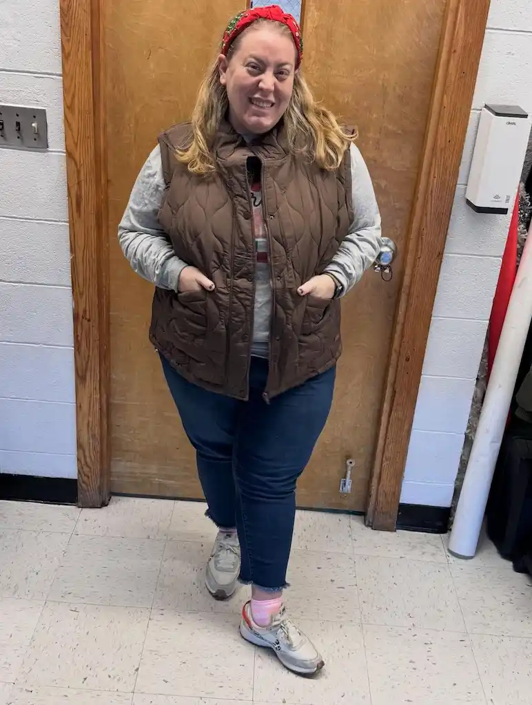 vest outfits for plus size petite women over 50