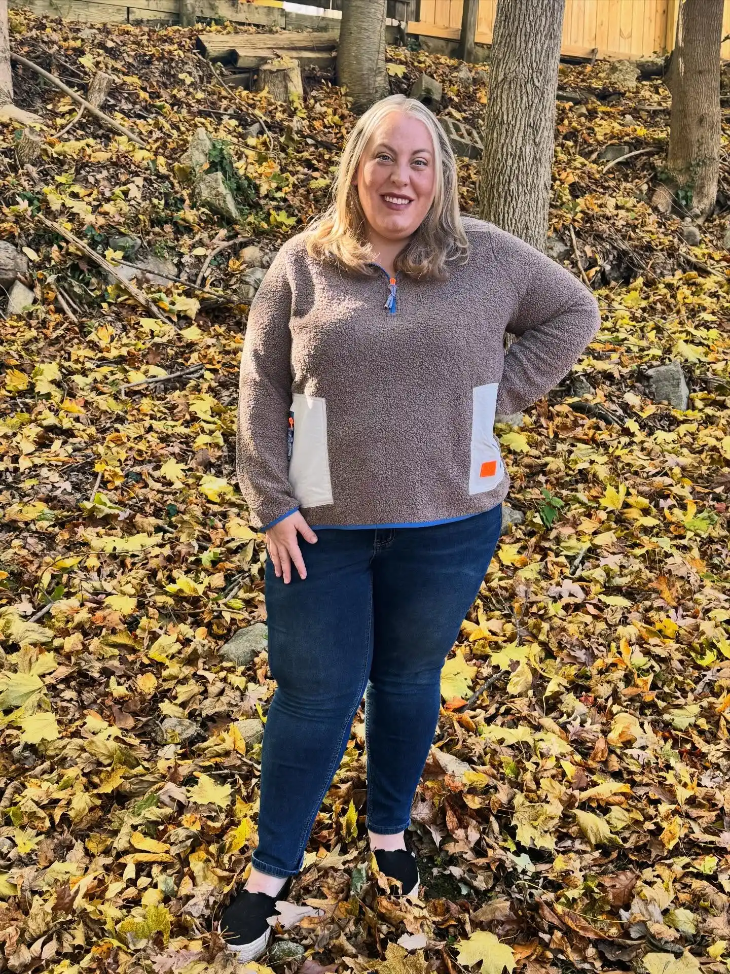 cozy fall outfits for plus size petite women over 50