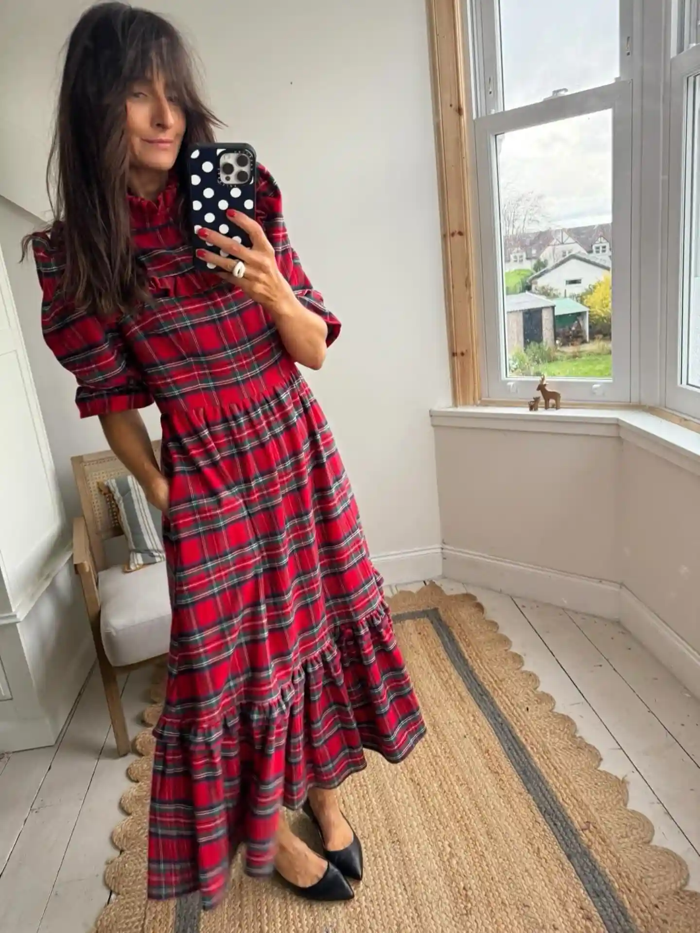 plaid christmas outfits for petite plus size women over 50