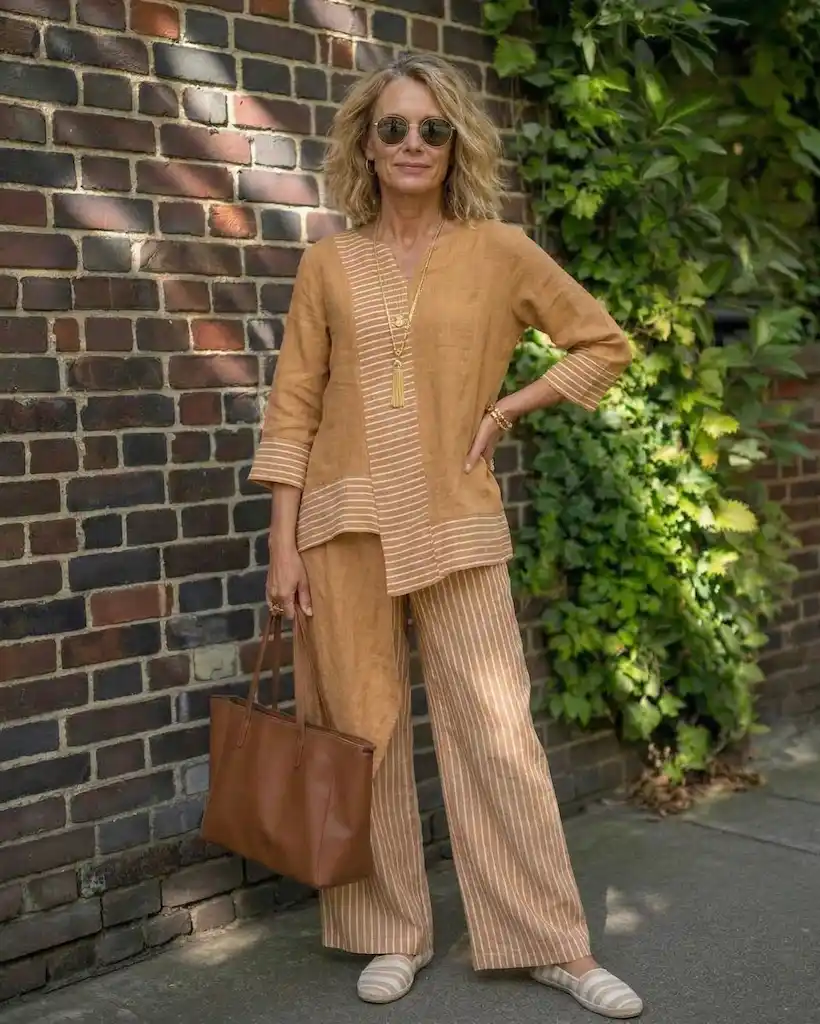 camel and tan outfits for plus size petite women over 50
