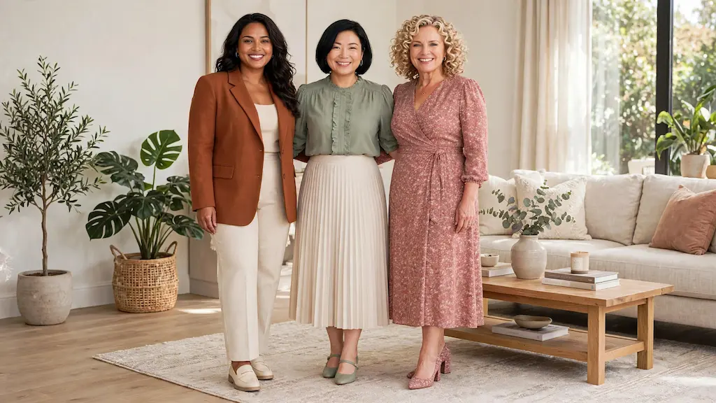 What to Wear for Family Photos as a Plus Size Petite Woman Over 50 7 what to wear for family photos plus size petite over 50