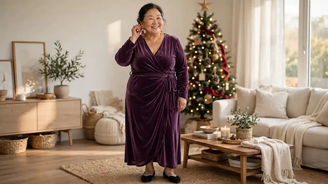 What to Wear to a Christmas Party as a Plus Size Petite Woman Over 50 3 what to wear to a Christmas party plus size petite over 50