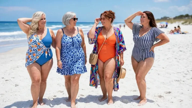 What to Wear to the Beach as a Plus Size Petite Woman Over 50 (Confident Looks That Work) 12 what to wear to the beach plus size petite over 50